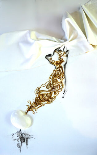 Grasp, Relief Painting by Tania Sen