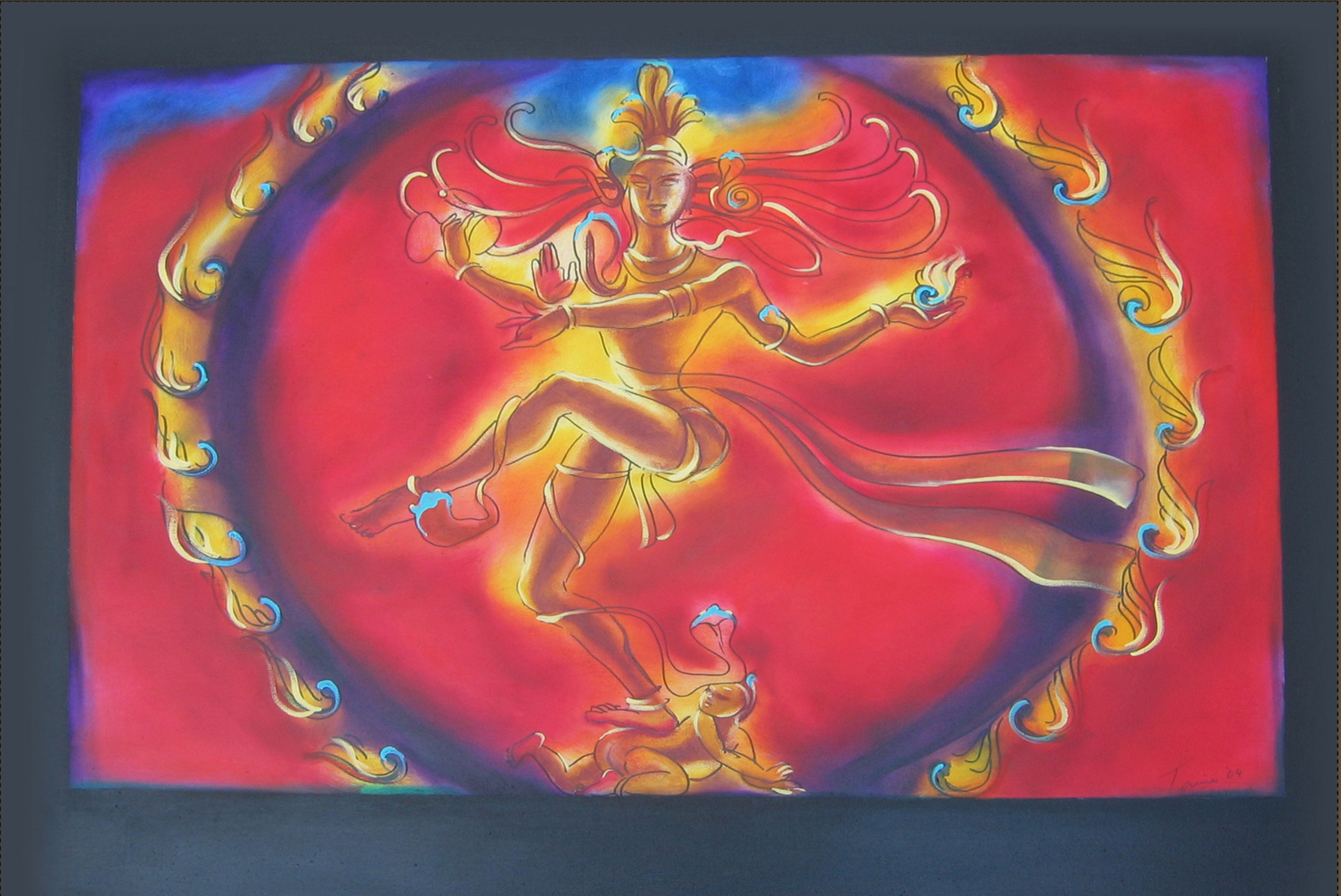 Cosmic Dance, oil on canvas, 36x42 inches