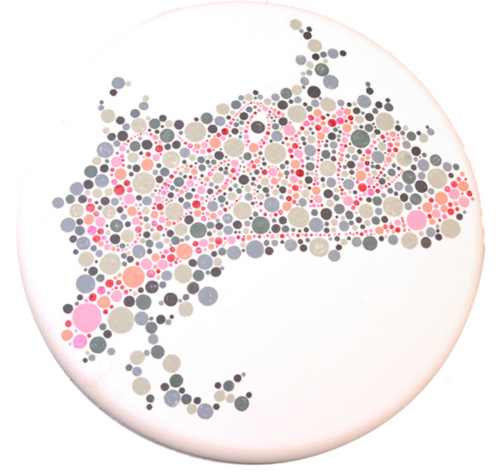 Color Vision I, acrylic on canvas, 30 inches diameter