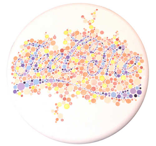 Color Vision II, acrylic on canvas, 30 inches diameter