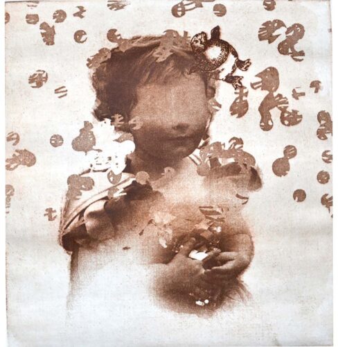 Bubbles, UV etching print on paper, by Tania Sen