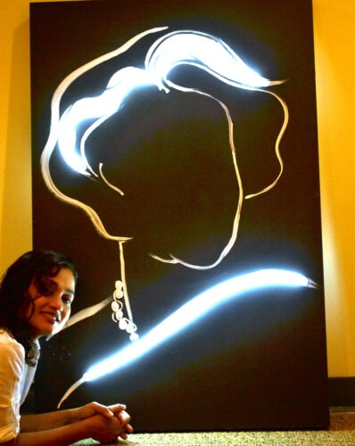 Neon installation by Tania Sen