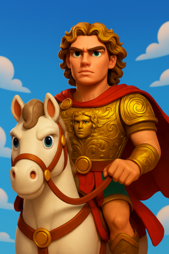 AI characterization of emperor alexander by Tania Sen